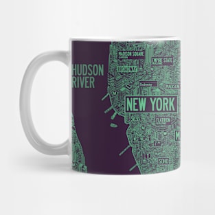 cool new york city map Mug